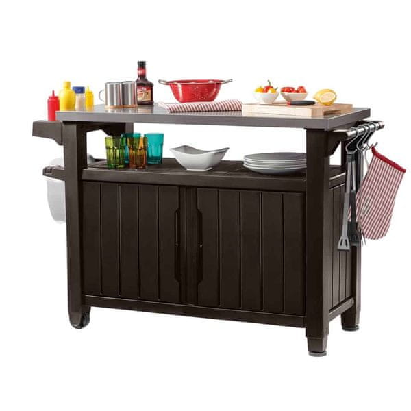 Keter Unity XL vrtni pult, 207 L, rjav