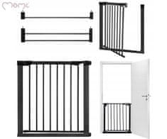 Paxi Plus dječja zaštitna ograda / barijera, podesive širine 75-103 cm, crna