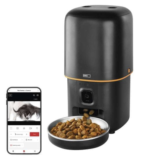 EMOS GoSmart aparat za hranu, s kamerom, 4 l, Wi-Fi, crni