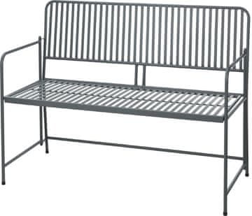 ProGarden BISTRO vrtna klupa, 118 cm, antracit