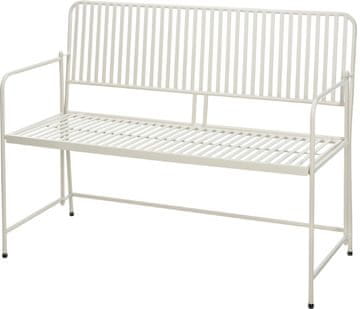 ProGarden BISTRO vrtna klupa bijela 118 cm