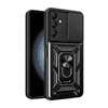 Silikonska maskica Armor Ring s zaštitom kamere za Samsung Galaxy Xcover 7 - crna