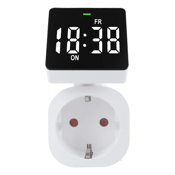GreenBlue Timer Digital GreenBlue GB610F, 8prog., 16A, 3680W, IP20, LCD, White
