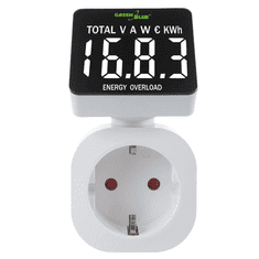 GreenBlue Mjerač električne energije GreenBlue GB620F, 16A, 3680W, IP20, bijelo