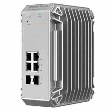 Ruijie Reyee Giga preklopnik s 4 porta + 2x SFP metalni upravljani industrijski
