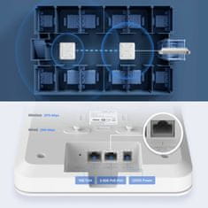 Ruijie Reyee WiFi6 3000Mb AX 2.5 Gigabajtna stropna pristupna točka RG-RAP2260