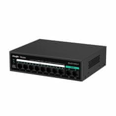 Ruijie Reyee 100M preklopnik s 8 PoE portova + 2x Gigabajta u metalnom kućištu RG-ES110FG-P