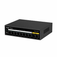 Ruijie Reyee 100M preklopnik s 10 portova, 8xPoE, metalno kućište RG-ES110F-P