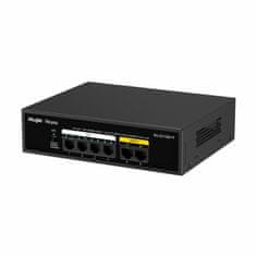 Ruijie Reyee 100M preklopnik sa 6 portova i 4xPoE metalnim kućištem RG-ES106F-P