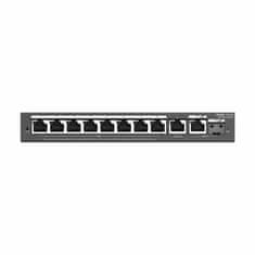 Ruijie Reyee Giga preklopnik s 10 portova, 8xPoE, metalno kućište, upravljani RG-ES210GS-P
