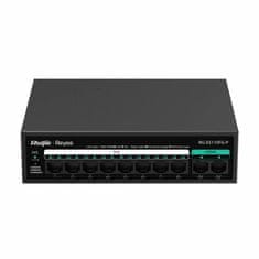 Ruijie Reyee 100M preklopnik s 8 PoE portova + 2x Gigabajta u metalnom kućištu RG-ES110FG-P