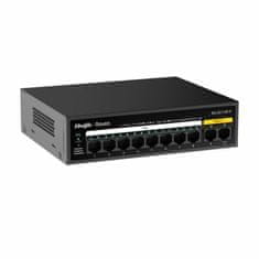 Ruijie Reyee 100M preklopnik s 10 portova, 8xPoE, metalno kućište RG-ES110F-P