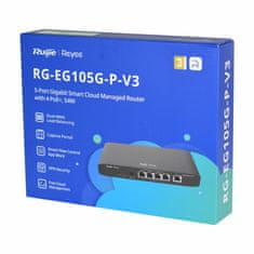 Ruijie Reyee 5-portni 4xPoE Giga upravljani ruter RG-EG105G-P-V3