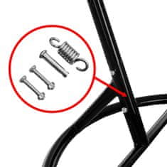 Aga Viseća stolica ORTA MR4202B-R Crna/Crvena
