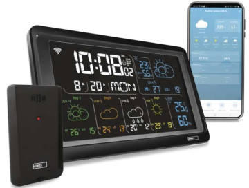 EMOS E8610 GoSmart vremenska stanica, WiFi, crna