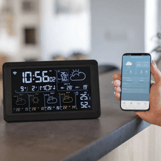 EMOS E8610 GoSmart vremenska stanica, WiFi, crna