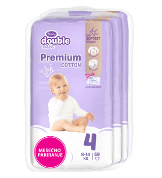   Violeta Cotton 4 Maxi plenice, 174/1 + vlažilni robčki
