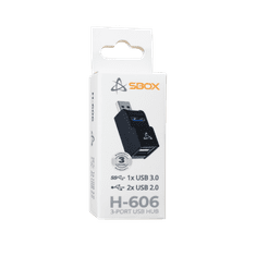 S-box USB HUB H-606 3-PORTNI USB-A 3.0