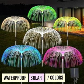 Cool Mango solarna vrtna svjetiljka s RGB osvjetljenjem i automatskim uključivanjem - Jellyfish
