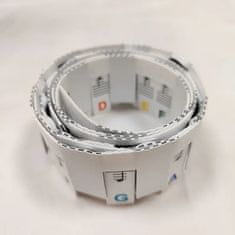 FRILLA® Naljepnice za klavir za lakše učenje, silikonske oznake tipki za digitalni i klasični klavir | MELOKEY Mavrica