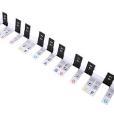 FRILLA® Naljepnice za klavir za lakše učenje, silikonske oznake tipki za digitalni i klasični klavir | MELOKEY Mavrica