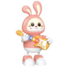 JOJOY® Interaktivni zeko igračka, glazba i svjetla, plesni pokreti, sigurna ABS plastika | BUNNZIC, roza