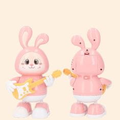 JOJOY® Interaktivni zeko igračka, glazba i svjetla, plesni pokreti, sigurna ABS plastika | BUNNZIC, roza