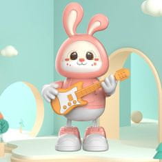 JOJOY® Interaktivni zeko igračka, glazba i svjetla, plesni pokreti, sigurna ABS plastika | BUNNZIC, roza