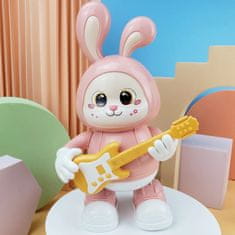 JOJOY® Interaktivni zeko igračka, glazba i svjetla, plesni pokreti, sigurna ABS plastika | BUNNZIC, roza