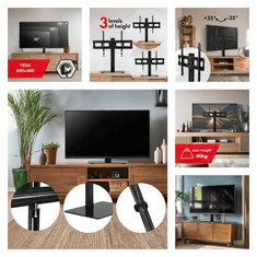 Maclean Nosač TV postolja MACLEAN MC-386, 32-75", do 40 kg