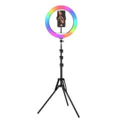 MG Selfie RGB LED svjetlosni prsten + stativ 2.1m, crno