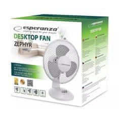 Esperanza Zephyr ventilator, stolni, 23cm, 30W, bijeli (T-5550-20)
