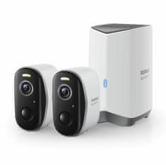 BASEUS Bežični komplet za video nadzor N1 s 2 kamere i 3,0 MP ugrađenom baterijom