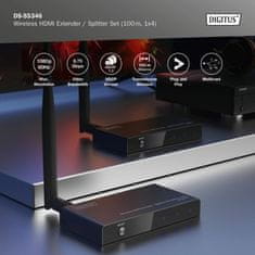 Digitus Bežični HDMI multiplikator s produžetkom linije SET 100m DS-55346
