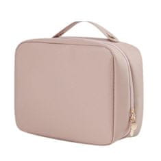 VIVVA® Toaletna torbica s više pretinaca, vodootporna putna kozmetička torba, neseser | TOILUXE, roza