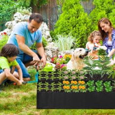 HOME & MARKER® Povišena vrtna gredica od tkanine 120×62 cm, 8 odjeljaka za povrće i cvijeće, dobra drenaža | FLORAISE