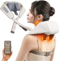 SOLFIT® Masažer za vrat s grijanjem, prijenosni aparat protiv bolova i napetosti mišića | RELAXORI