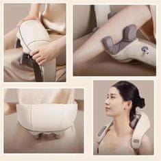 SOLFIT® Masažer za vrat s grijanjem, prijenosni aparat protiv bolova i napetosti mišića | RELAXORI