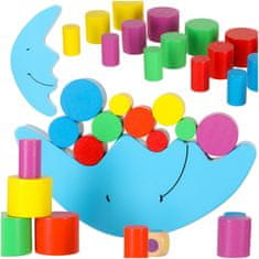 Ikonka Aga Montessori Drvena igra - Balansirajući mjesec