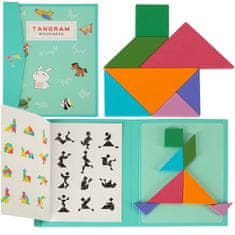 Ikonka Aga Dječje magnetske 3D puzzle - Tangram blokovi