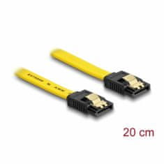 Delock kabel SATA 6Gb/s 0,2 m žuti 82808