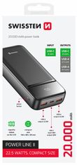 SWISSTEN Power bank POWER BANK 20000 mAh POWER LINE II BLACK 22013947