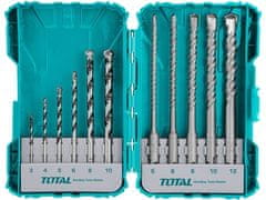 Total Bušilice i dlijeta TACSDL31101 Concrete drill bits and chisels, 11pcs, industrial