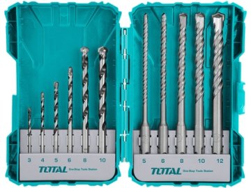 Total Bušilice i dlijeta TACSDL31101 Concrete drill bits and chisels, 11pcs, industrial