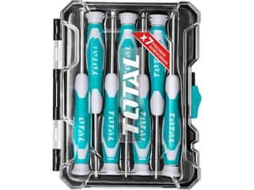 Total Odvijači THT250726 odvijači, set od 7 preciznih, industrijskih, 3x(-), 2xPH, 2xT, CrV