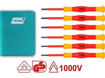 Total Odvijači za električare THKIPSD0601 Električarski odvijači, set od 6, industrijski, S2