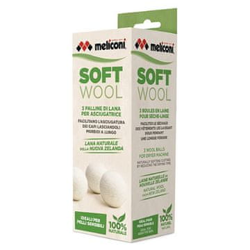 Meliconi Kuglice za sušenje 621026, wool, 3 pcs, 100% New Zealand wool, ? 7 cm