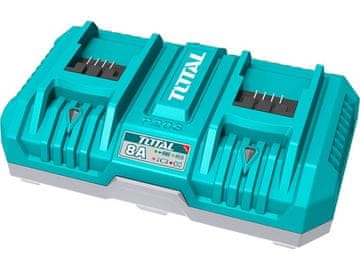 Total Punjač TFCLI2082 for 2 batteries, 20V Li-ion, industrial