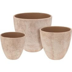 ProGarden Lonac za cvijeće KO-066900320 Keramičke posude za cvijeće, set od 3 komada.