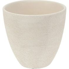 ProGarden Lonac za cvijeće KO-066900330 Keramičke posude za cvijeće, set od 3 komada, bijele